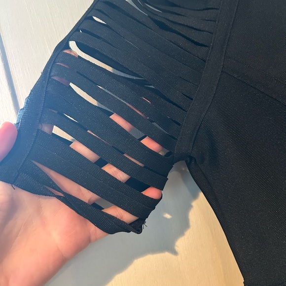 Gold label wow couture black dress bodycon - Picture 5 of 6